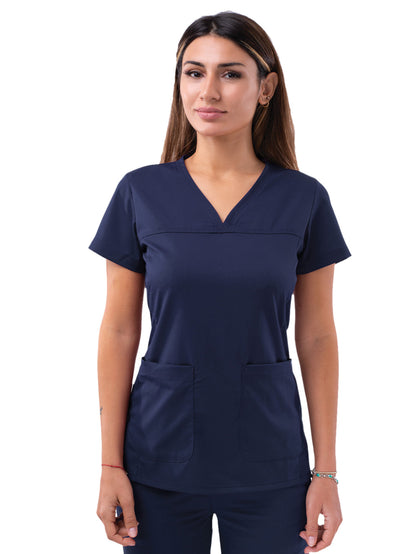 Women's Sweetheart V-neck Scrub Top