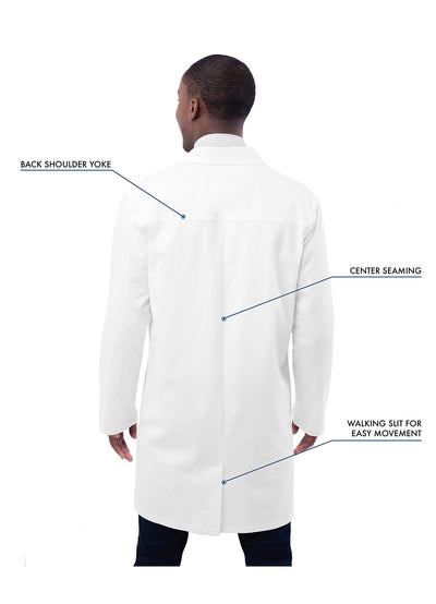 Unisex 36" Snap Front Lab Coat