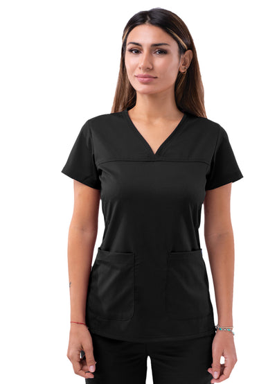 Women's Sweetheart V-neck Scrub Top