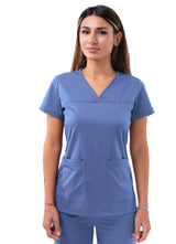 Women's Sweetheart V-neck Scrub Top