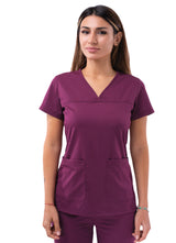 Women's Sweetheart V-neck Scrub Top